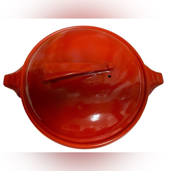MCM HALL’S Red Sundial Casserole Covered Superior Quality Kitchenware Vintage ❤️ - Picture 9 of 10